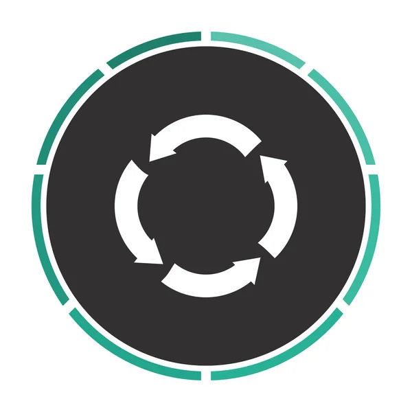 Circle arrows computer symbol — Stock Vector