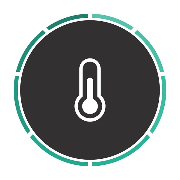 Thermomètre ordinateur symbole — Image vectorielle