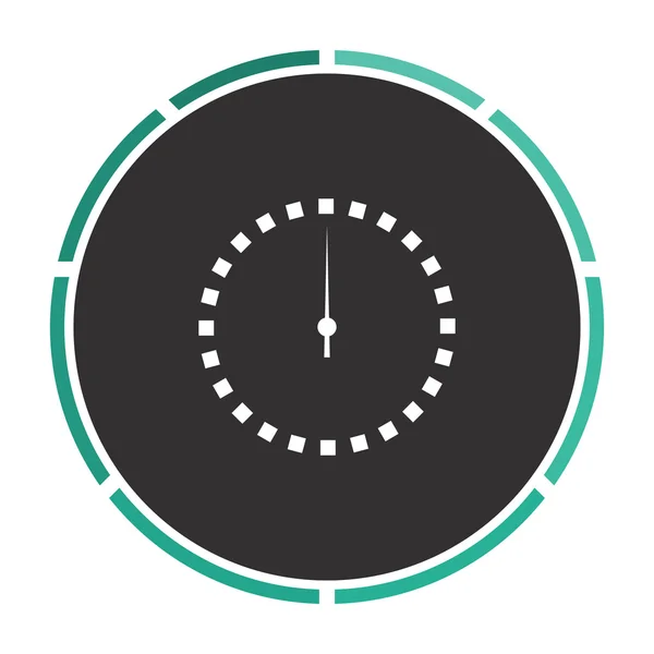 Dial clock computer symbol — Stock Vector