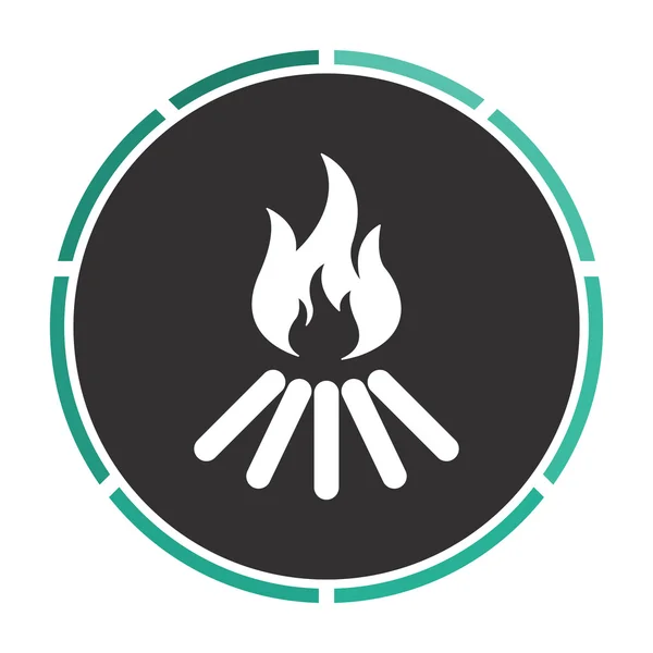 Bonfire computer symbol — Stock Vector