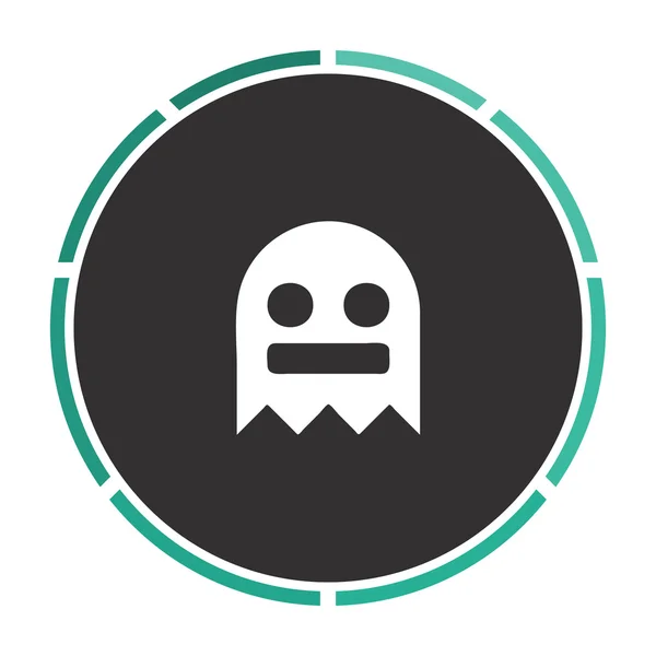 Fantasma símbolo de ordenador — Vector de stock