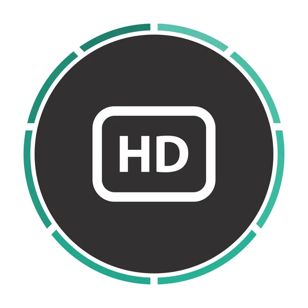 HD bilgisayar simgesi — Stok Vektör