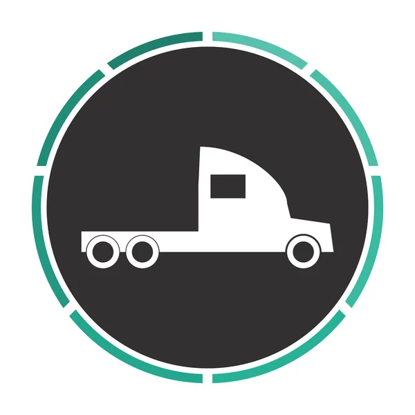 Cargo truck computer symbol — Stock Vector