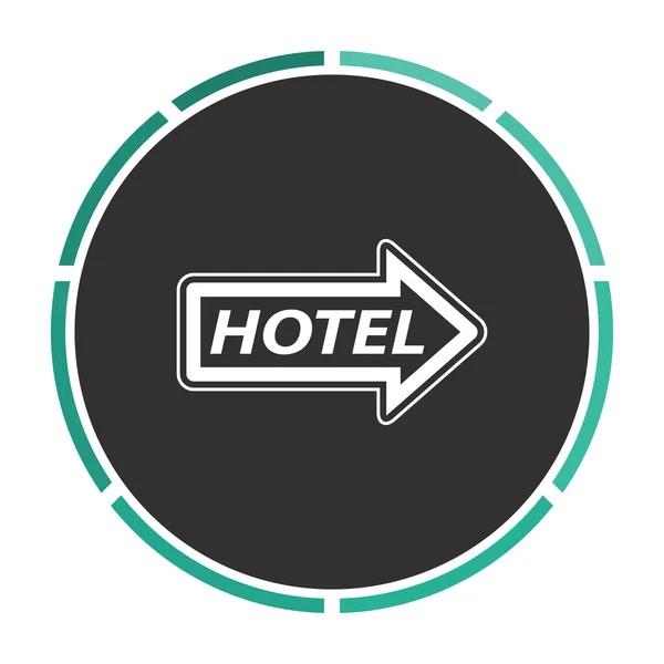 Hotel computer symbool — Stockvector
