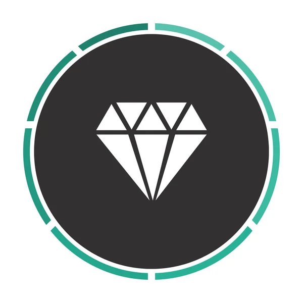 Diamant-Computersymbol — Stockvektor