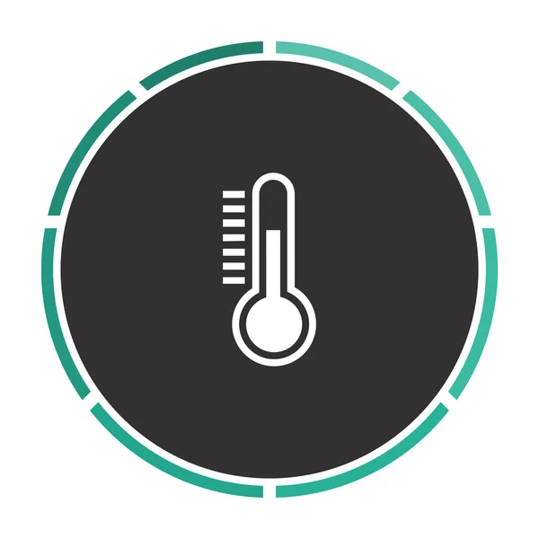 Symbol počítače měřič teploty — Stockový vektor