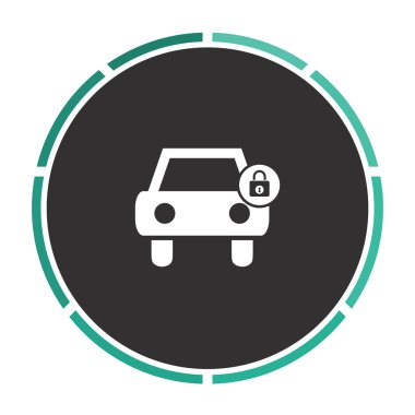 Araba kilit bilgisayar simgesi