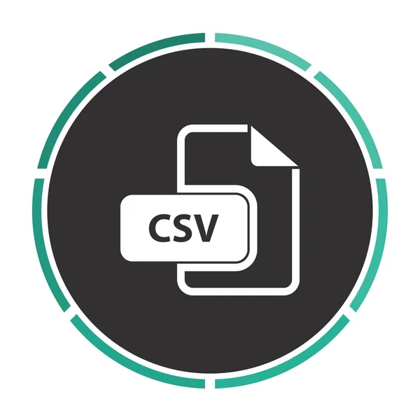 CSV computer symbol — Stock Vector