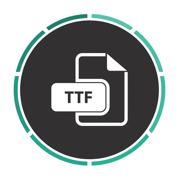 TTF počítače symbol — Stockový vektor