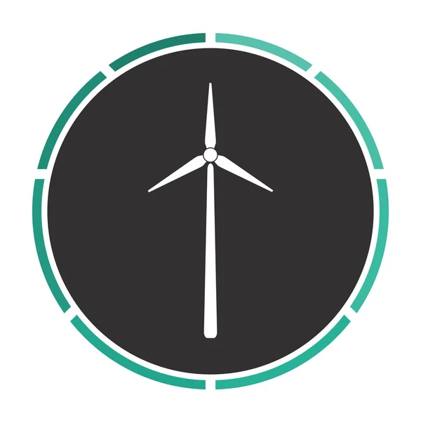 Windmill computer symbol — Stock Vector
