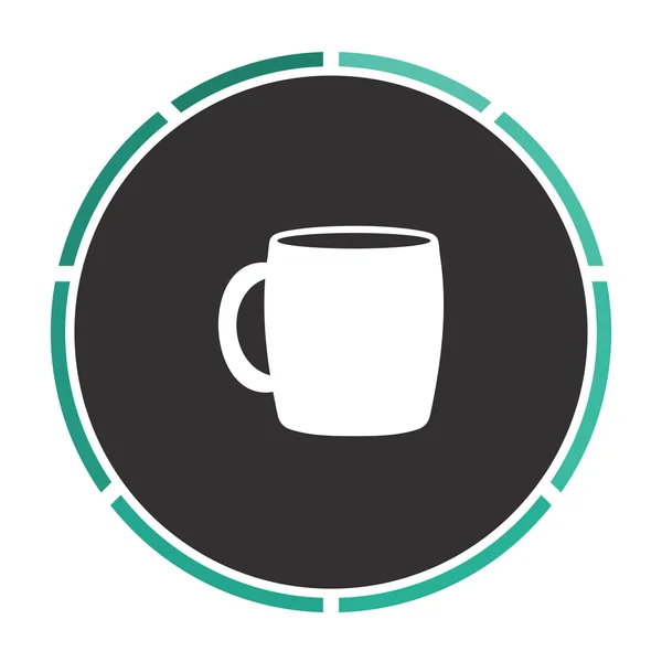 Tea cup počítače symbol — Stockový vektor