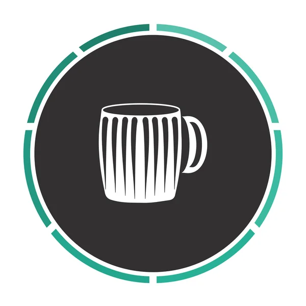 Tasse de bière symbole informatique — Image vectorielle