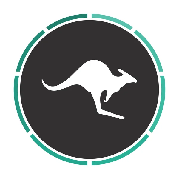 Símbolo do computador canguru — Vetor de Stock