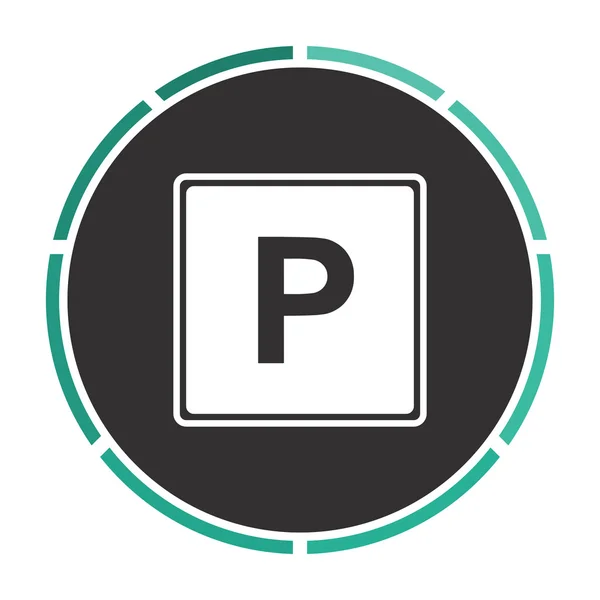 Parking symbole de l'ordinateur — Image vectorielle