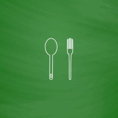 Kaşık ve çatal bilgisayar simgesi