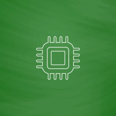 CPU bilgisayar simgesi