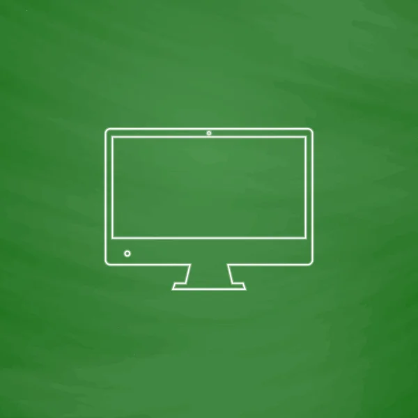 Computer display computer symbool — Stockvector