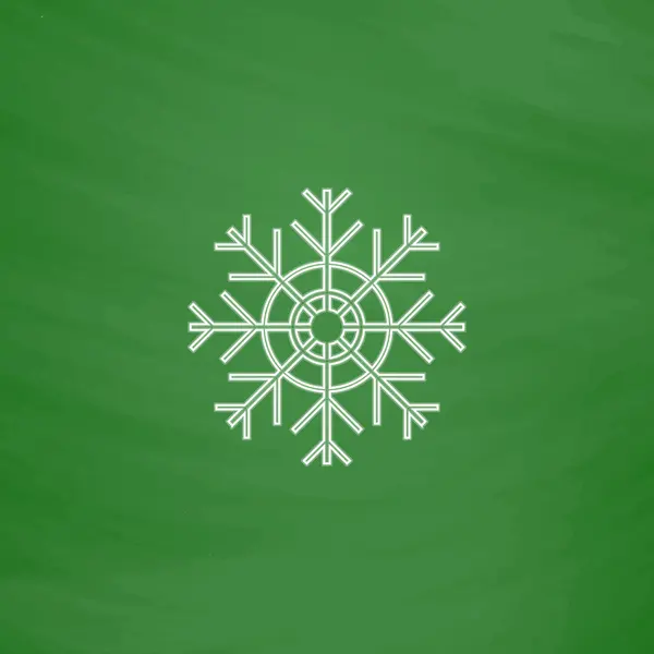 Computersymbol Schneeflocke — Stockvektor