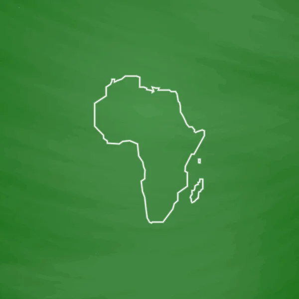 Africa simbolo del computer — Vettoriale Stock