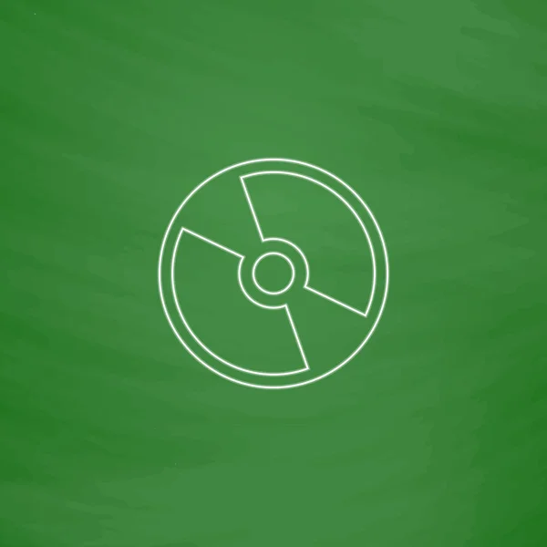 Simbolo del computer CD DVD — Vettoriale Stock