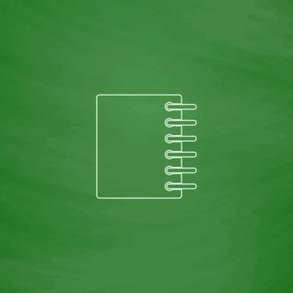 Notepad computer symbol — стоковый вектор