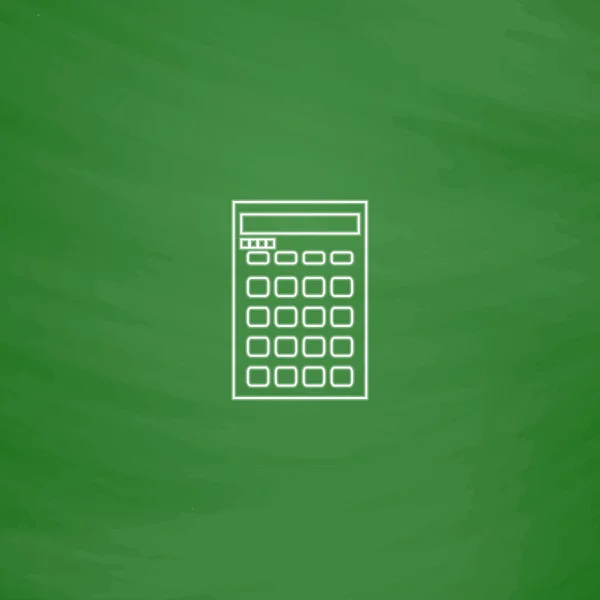 Calculatrice ordinateur symbole — Image vectorielle