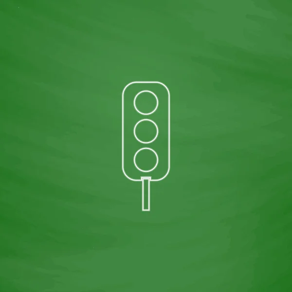 Traffic light dator symbol — Stock vektor