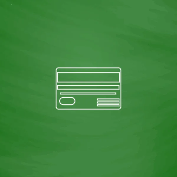 Hitelkártya számítógép szimbólum — Stock Vector