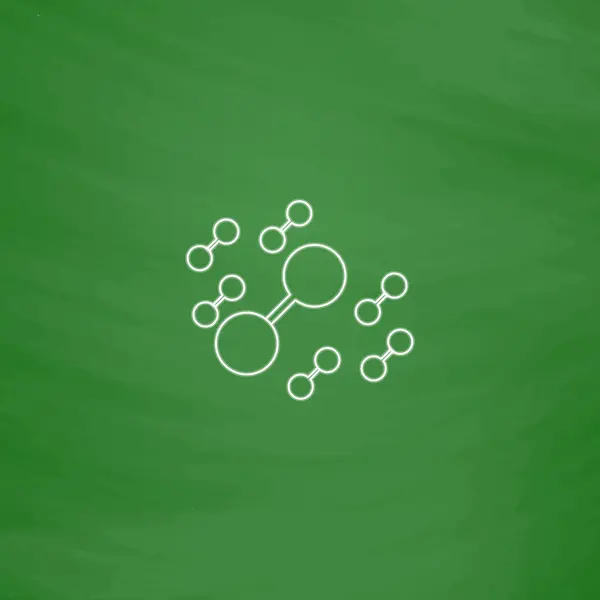 分子コンピューターのシンボル — ストックベクタ