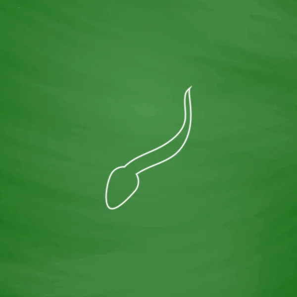 Simbolo del computer dello sperma — Vettoriale Stock