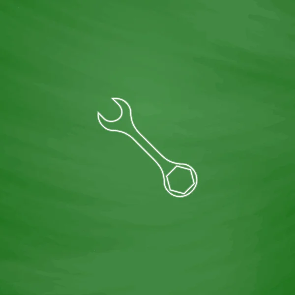 Symbol klíč počítače — Stockový vektor