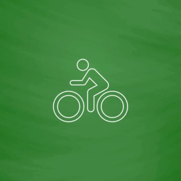 Ciclismo símbolo de ordenador — Vector de stock