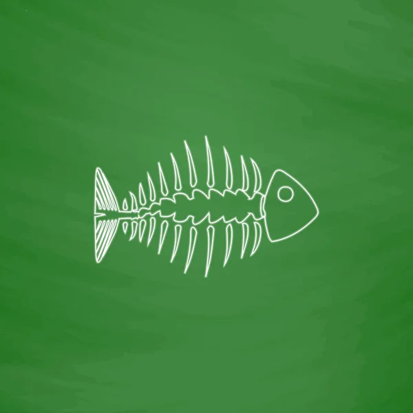 Fishbone dator symbol — Stock vektor