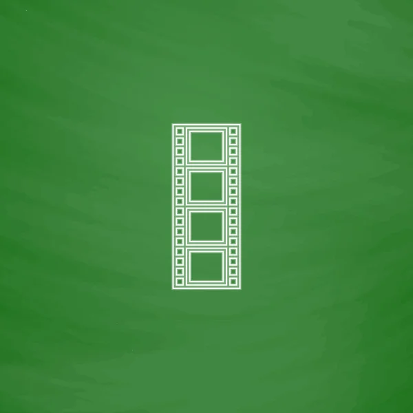 Σύμβολο υπολογιστή λωρίδα φιλμ — Διανυσματικό Αρχείο