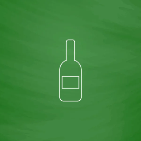Вино комп'ютер символ — стоковий вектор