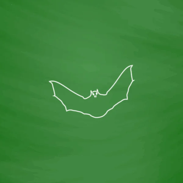 Symbole ordinateur chauve-souris — Image vectorielle