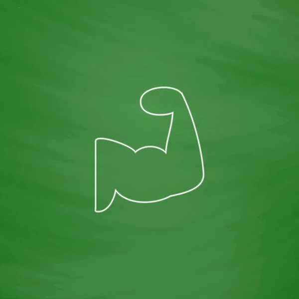 Símbolo do computador do bíceps — Vetor de Stock