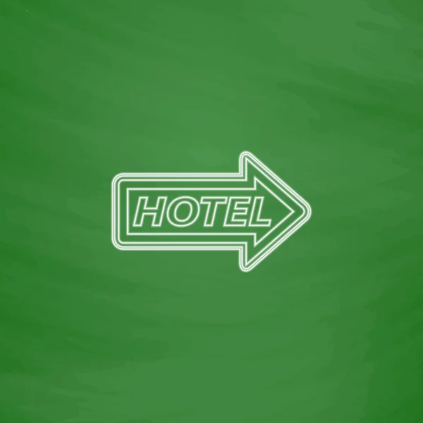 Ξενοδοχείο υπολογιστή σύμβολο — Διανυσματικό Αρχείο