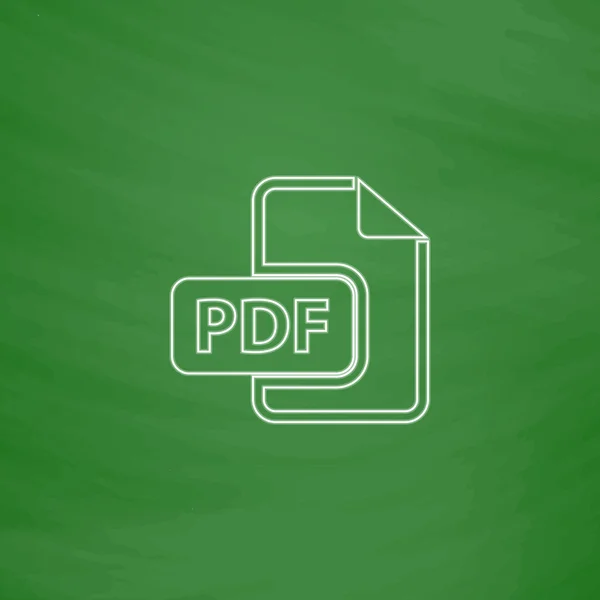 Pdf Computersymbol — Stockvektor