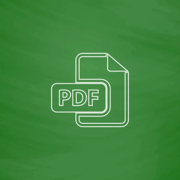 PDF computer symbool — Stockvector