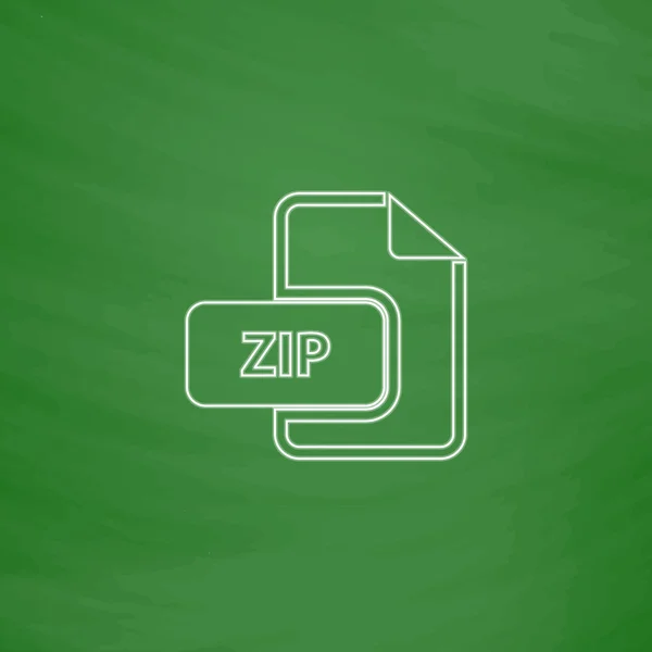 Símbolo informático ZIP — Vector de stock