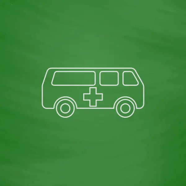 Ambulans dator symbol — Stock vektor