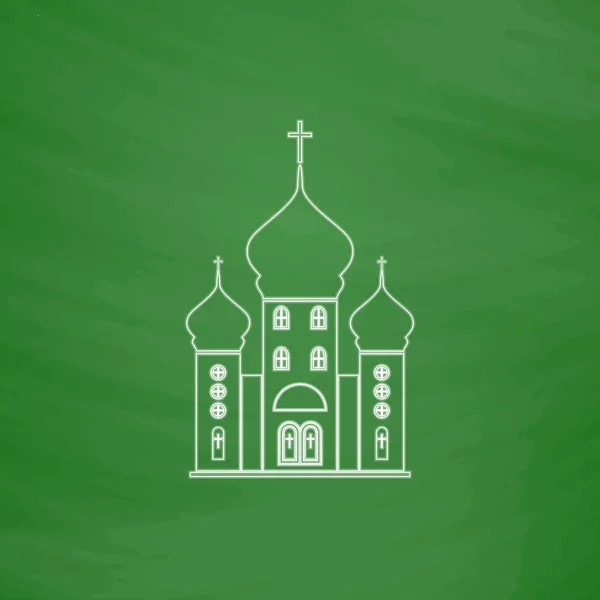 Церква комп'ютер символ — стоковий вектор