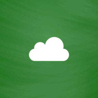 Vektör bulut simgesi. Kolay düzenlemek.