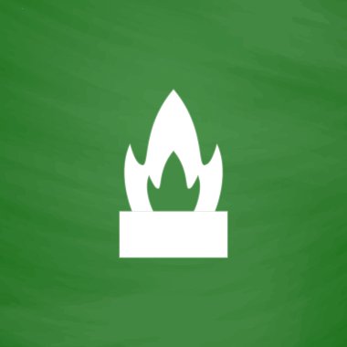 Bir pot simgesinde çiçek. Kaktüs