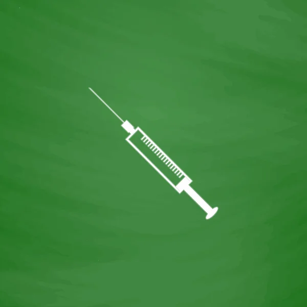 Syringe - Flat icon isolated. Vector — Stock Vector