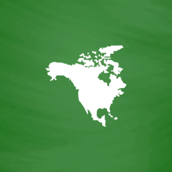 North America Map — Stock Vector