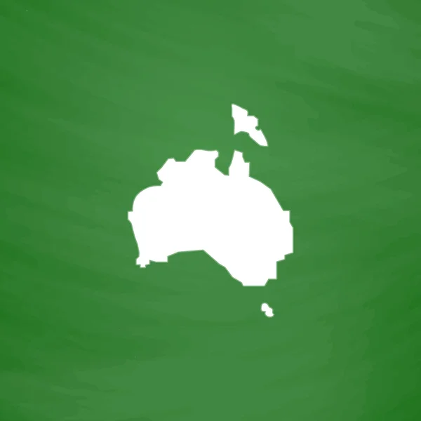 Mappa vettoriale alta - Australia — Vettoriale Stock