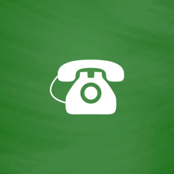 Téléphone de bureau - icône vectorielle isolée — Image vectorielle