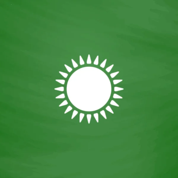 Icono del sol vector — Vector de stock